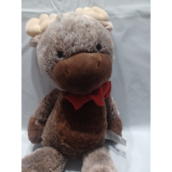 Fiesta Fuzzy Folk Bean Bag Moose Dakota 22" Plush Stuffed Animal Valentines Toy - Picture 3 of 8